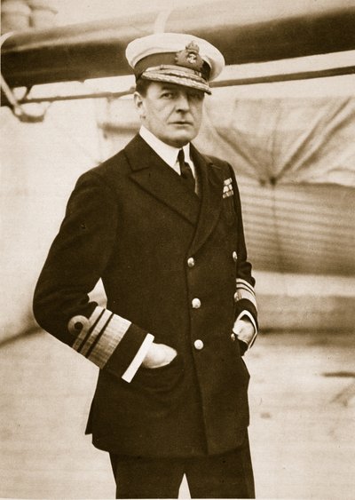 Vizeadmiral Sir David Beatty, G.C.B., Oberbefehlshaber der Schlachtkreuzerflotte von English Photographer